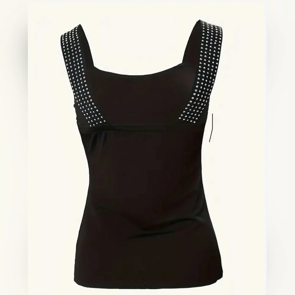 NWOT Rhinestone Tank Top - Picture 2 of 4